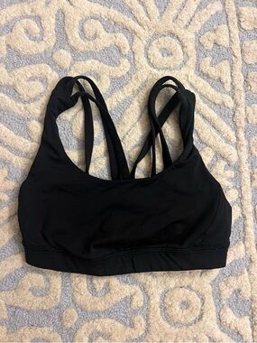 Lululemon Black Strappy Sports Bra
